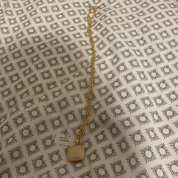 KC Designs 14k Gold and Diamond Cushion Shape Remembrance Locket Necklace - Picture 5 of 8